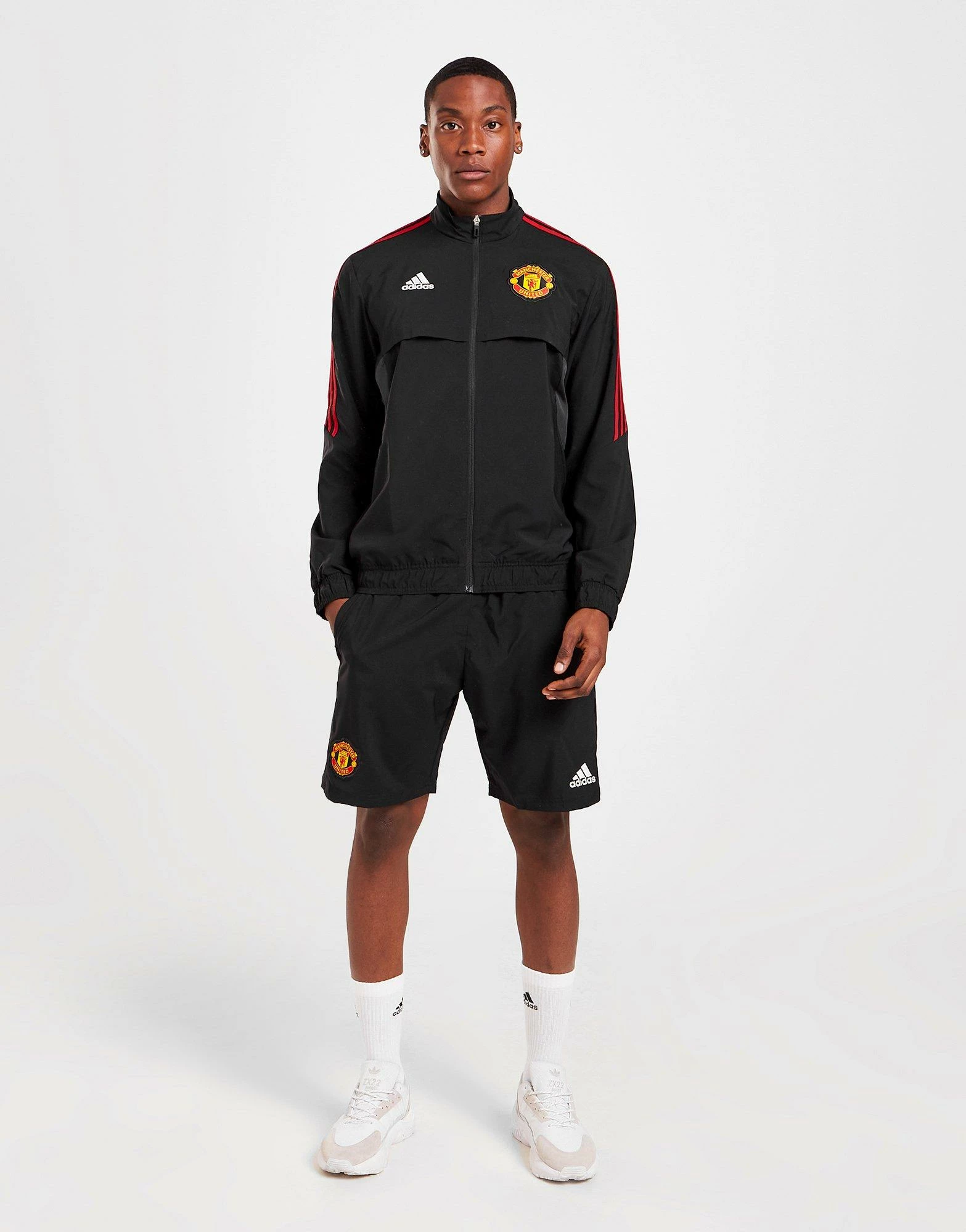 Adidas Manchester United Fc Presentation Jacket Sort 6 Adidas Manchester United Fc Presentation Jacket Sort - Billede 4