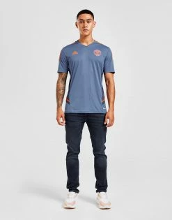 Adidas Manchester United Fc Training Shirt Blå -Herretoj Salg jd 533421 d
