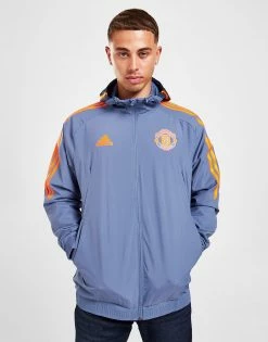 Adidas Manchester United Fc All Weather Jacket Blå