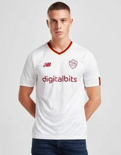 New Balance AS Roma 2022/23 Away Shirt Hvid -Herretoj Salg jd 535192 c