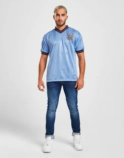 Score Draw England '86 World Cup Retro Third Shirt Blå -Herretoj Salg jd 545802 d