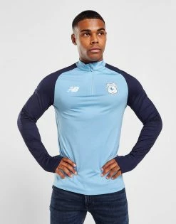 New Balance Cardiff City FC Training 1/4 Zip Top Blå