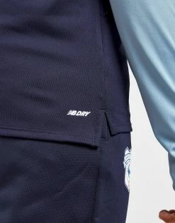 New Balance Cardiff City FC Training 1/4 Zip Top Blå -Herretoj Salg jd 545943 f