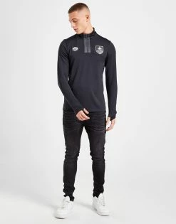 Umbro Burnley FC 1/4 Zip Top Sort -Herretoj Salg jd 545999 e