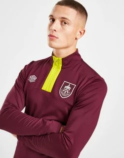 Umbro Burnley FC 1/4 Zip Top Rød