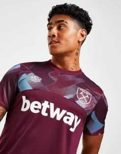 Umbro West Ham United FC Warm Up Shirt Rød
