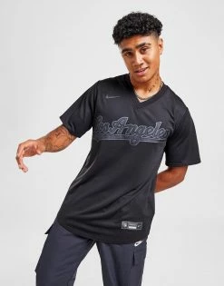 Nike MLB Los Angeles Dodgers Triple Black Jersey Sort -Herretoj Salg jd 546644 d