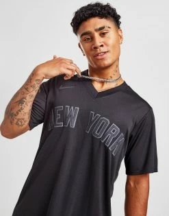 Nike MLB New York Yankees Triple Black Jersey Sort -Herretoj Salg jd 546645 d