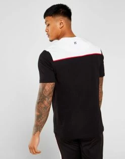 11 Degrees Colour Block T-Shirt Herre Sort -Herretoj Salg jd 547310 d