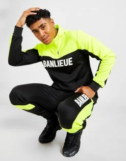 Banlieue 3D Træningssæt Med Hætte Herre Sort