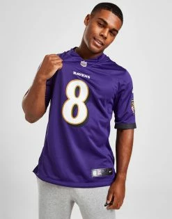 Nike NFL Baltimore Ravens Jackson #8 Home Shirt Lilla -Herretoj Salg jd 547386 c