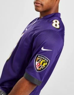 Nike NFL Baltimore Ravens Jackson #8 Home Shirt Lilla -Herretoj Salg jd 547386 d