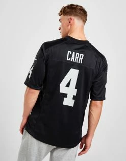 Nike NFL Las Vegas Raiders Carr #4 Home Game Jersey Sort -Herretoj Salg jd 547419 b