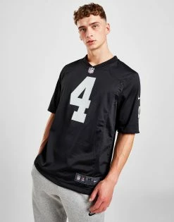 Nike NFL Las Vegas Raiders Carr #4 Home Game Jersey Sort -Herretoj Salg jd 547419 c