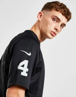 Nike NFL Las Vegas Raiders Carr #4 Home Game Jersey Sort -Herretoj Salg jd 547419 d