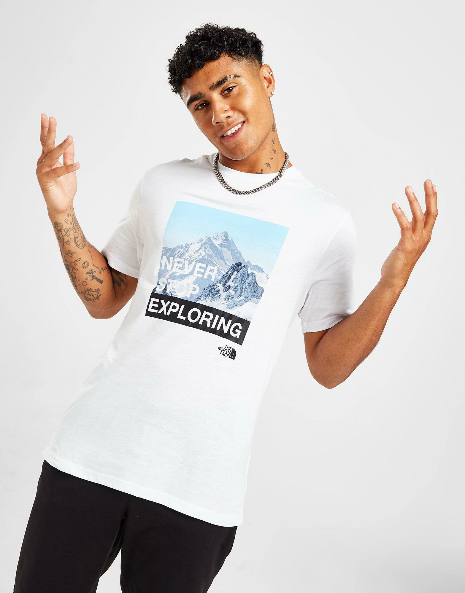 The North Face Snow Mountain T-Shirt Hvid 4 The North Face Snow Mountain T-Shirt Hvid - Billede 2