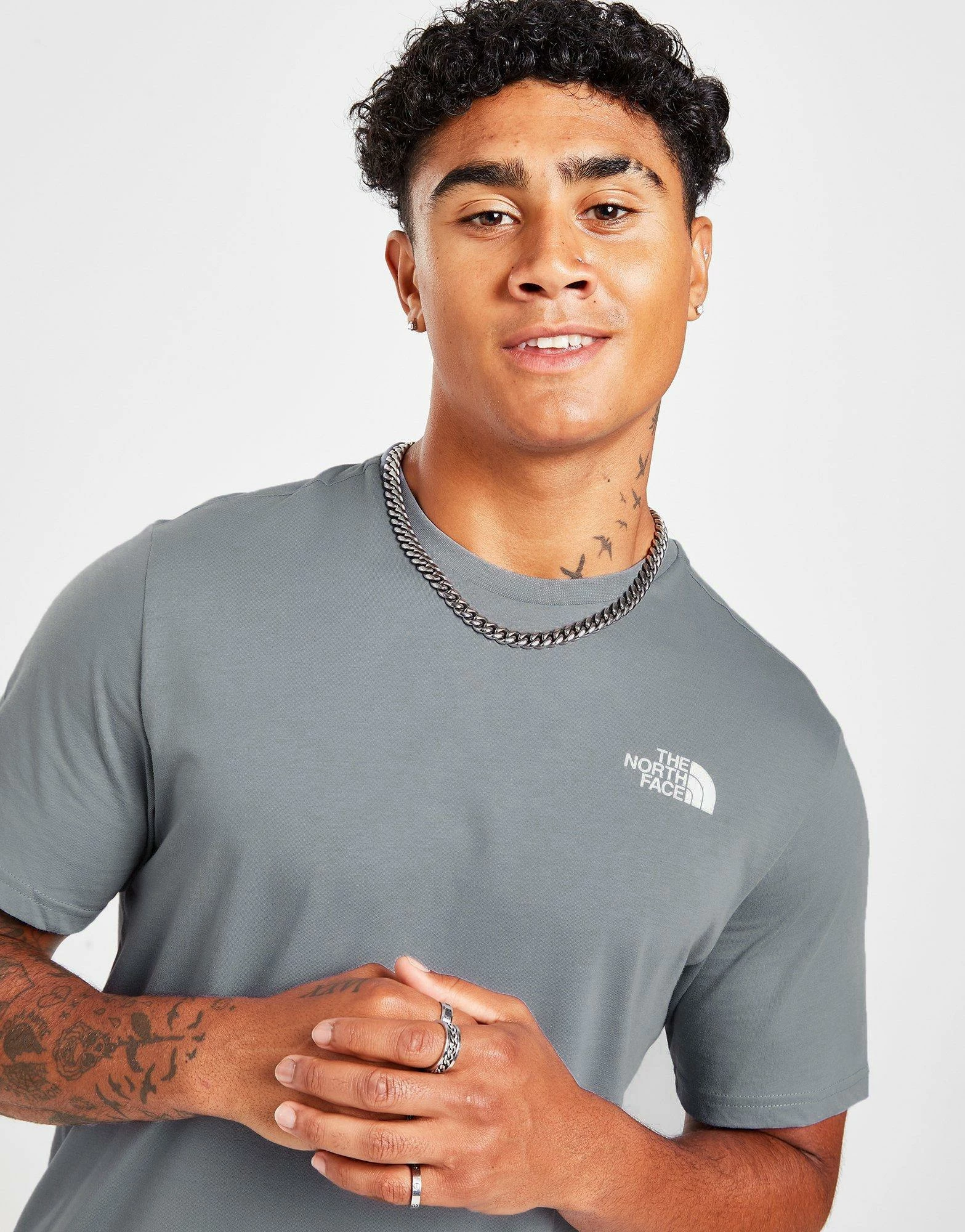 The North Face Back Mountain T-Shirt Herre Grå 3 The North Face Back Mountain T-Shirt Herre Grå