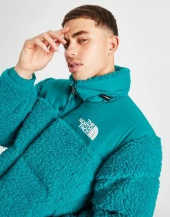 The North Face Nuptse Sherpa Jacket Blå -Herretoj Salg jd 549288 b