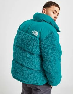 The North Face Nuptse Sherpa Jacket Blå -Herretoj Salg jd 549288 c