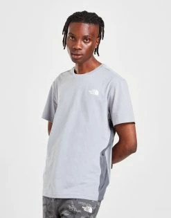 The North Face New Colour Block T-Shirt Grå -Herretoj Salg jd 549310 d