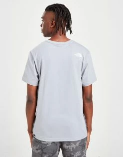 The North Face New Colour Block T-Shirt Grå -Herretoj Salg jd 549310 e