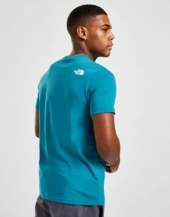 The North Face Simple Dome T-Shirt Herre Blå -Herretoj Salg jd 549332 b