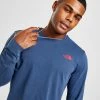 The North Face Simple Dome Langærmet T-Shirt Herre Blå