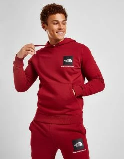 The North Face Fine Box Hættetrøje Herre Rød -Herretoj Salg jd 549336 c