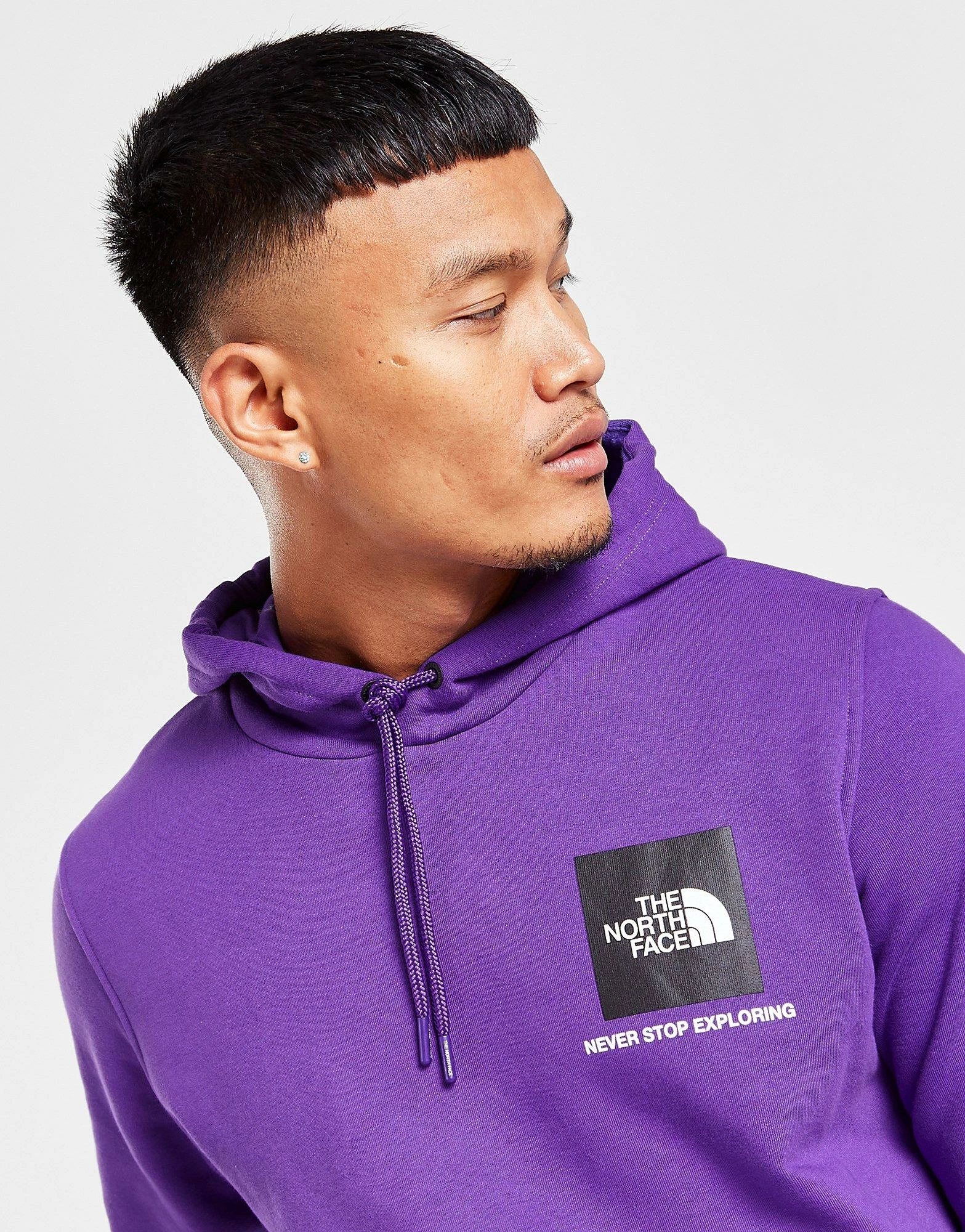 The North Face Fine Box Hættetrøje Herre Lilla 4 The North Face Fine Box Hættetrøje Herre Lilla - Billede 2