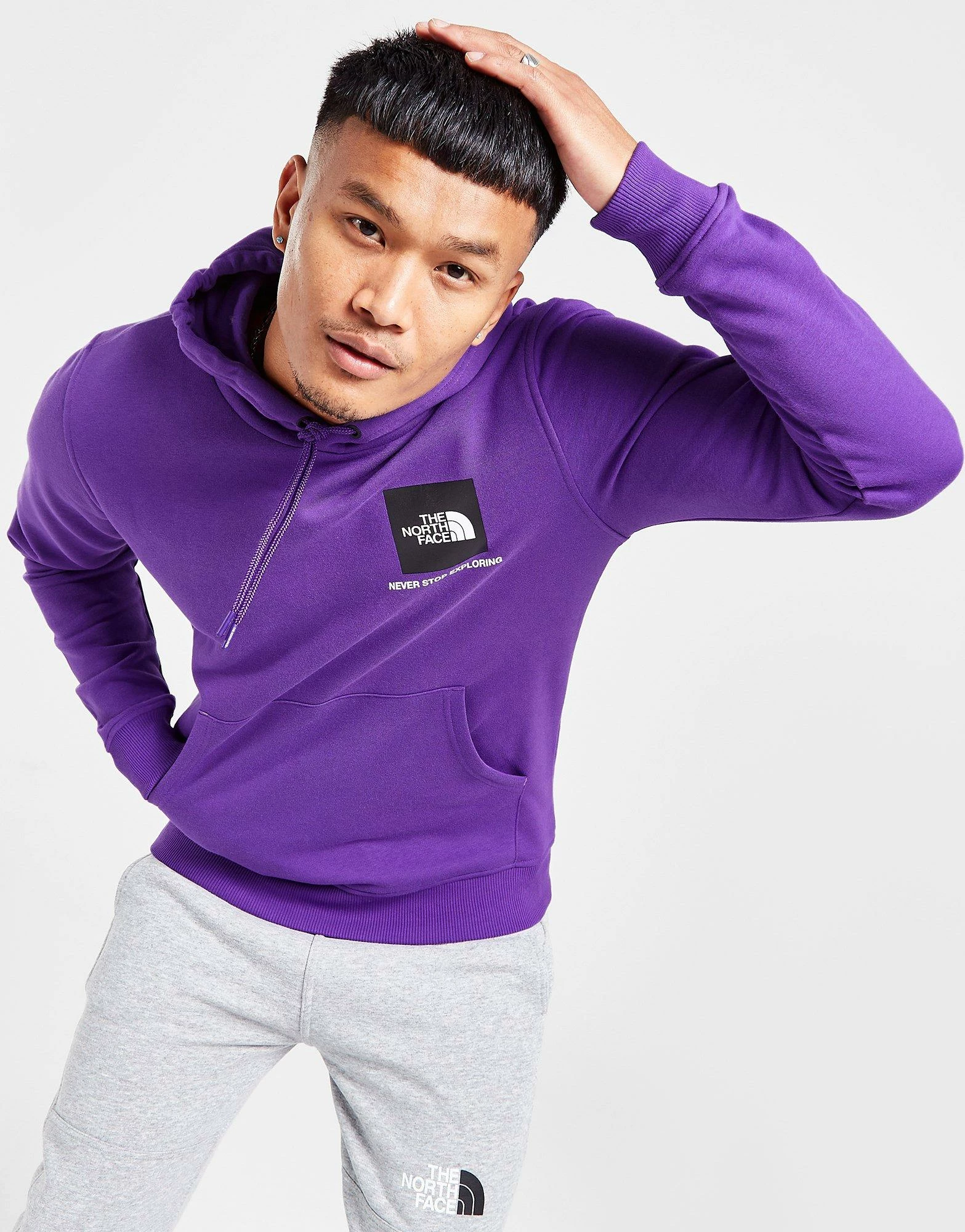 The North Face Fine Box Hættetrøje Herre Lilla 5 The North Face Fine Box Hættetrøje Herre Lilla - Billede 3