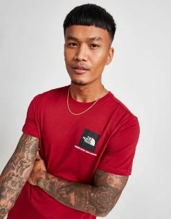 The North Face Fine Box T-Shirt Rød -Herretoj Salg jd 549343 b