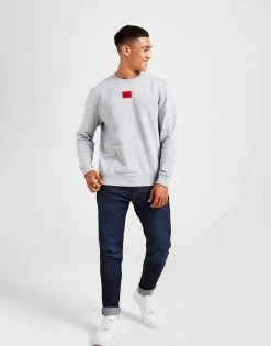 HUGO Diragol Square Sweatshirt Grå -Herretoj Salg jd 549719 d