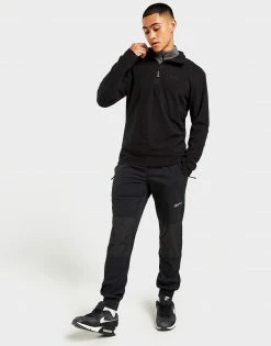 Peter Storm 1/2 Zip Fleece Top Sort -Herretoj Salg jd 551078 c