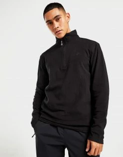Peter Storm 1/2 Zip Fleece Top Sort -Herretoj Salg jd 551078 e