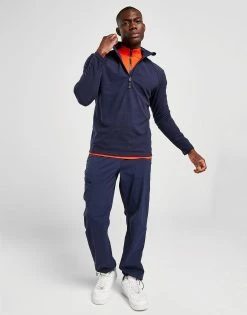 Peter Storm 1/2 Zip Fleece Top Blå -Herretoj Salg jd 551088 c