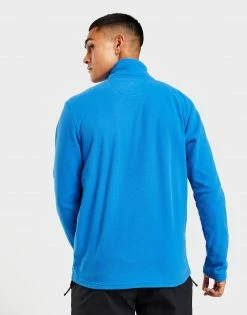 Peter Storm 1/2 Zip Fleece Top Blå -Herretoj Salg jd 551146 d