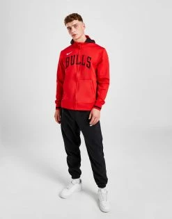 Nike NBA Chicago Bulls Showtime Hoodie Rød -Herretoj Salg jd 551253 e