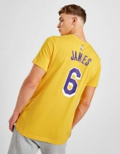 Nike NBA Los Angeles Lakers James #6 T-Shirt Gul -Herretoj Salg jd 551350 b