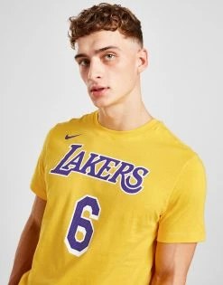 Nike NBA Los Angeles Lakers James #6 T-Shirt Gul -Herretoj Salg jd 551350 c