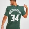 Nike NBA Milwaukee Bucks Antetokounmpo #34 T-Shirt Grøn -Herretoj Salg jd 551356 a
