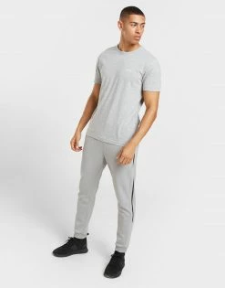 BOSS Core Curved Logo T-Shirt Grå 8 BOSS Core Curved Logo T-Shirt Grå -Herretoj Salg jd 551573 c