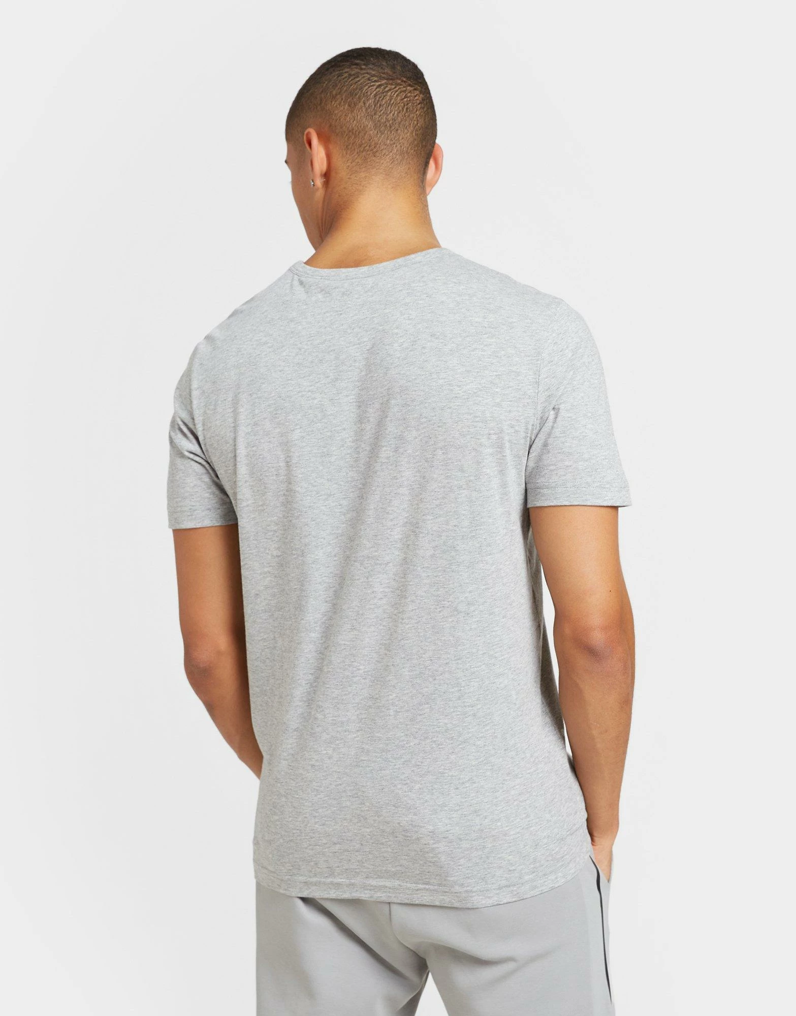 BOSS Core Curved Logo T-Shirt Grå 6 BOSS Core Curved Logo T-Shirt Grå - Billede 4