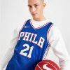 Nike NBA Philadelphia 76ers Swingman Embiid #21 Jersey Blå