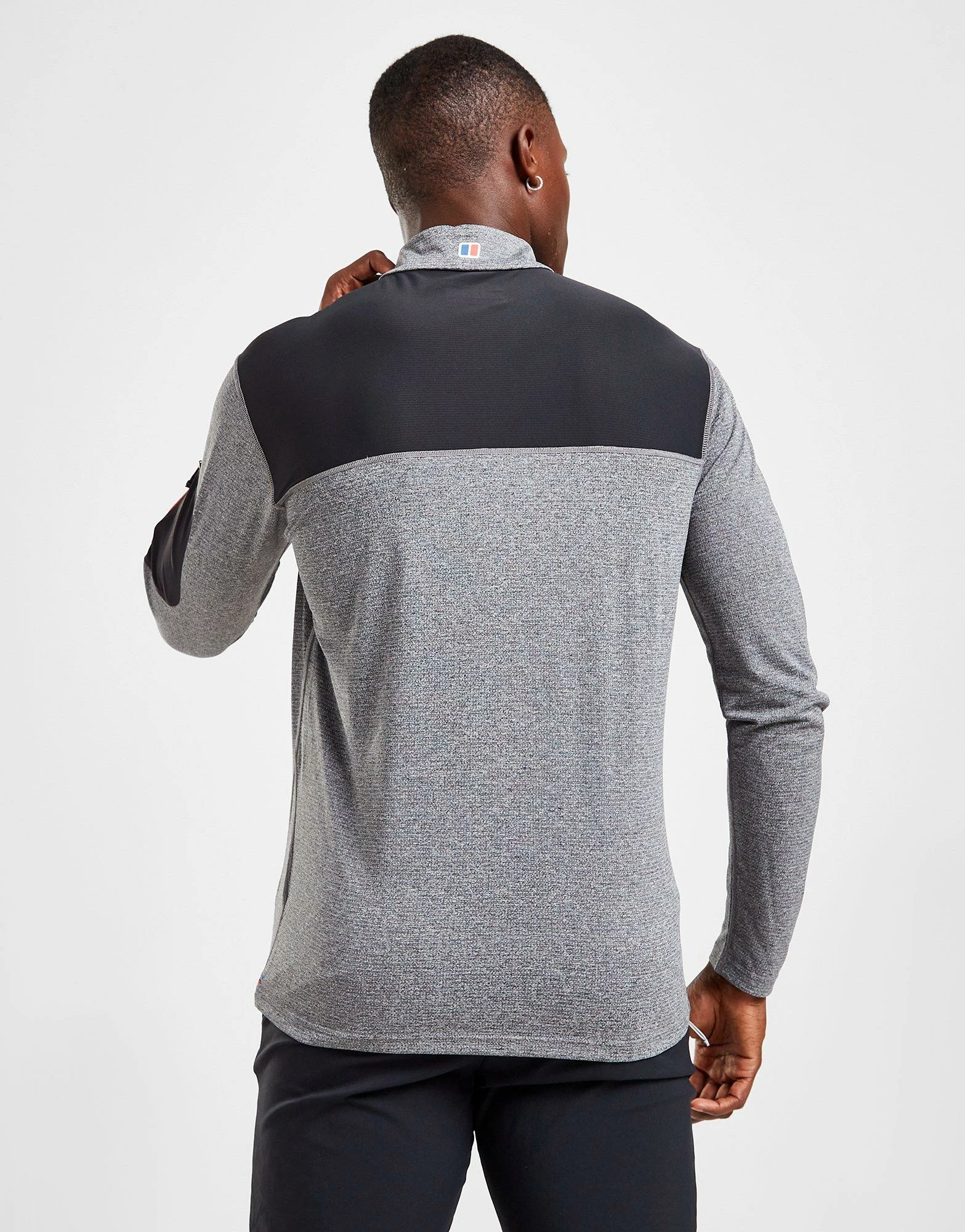 Berghaus Explorer 1/4 Zip Long Sleeve Top Grå 4 Berghaus Explorer 1/4 Zip Long Sleeve Top Grå - Billede 2