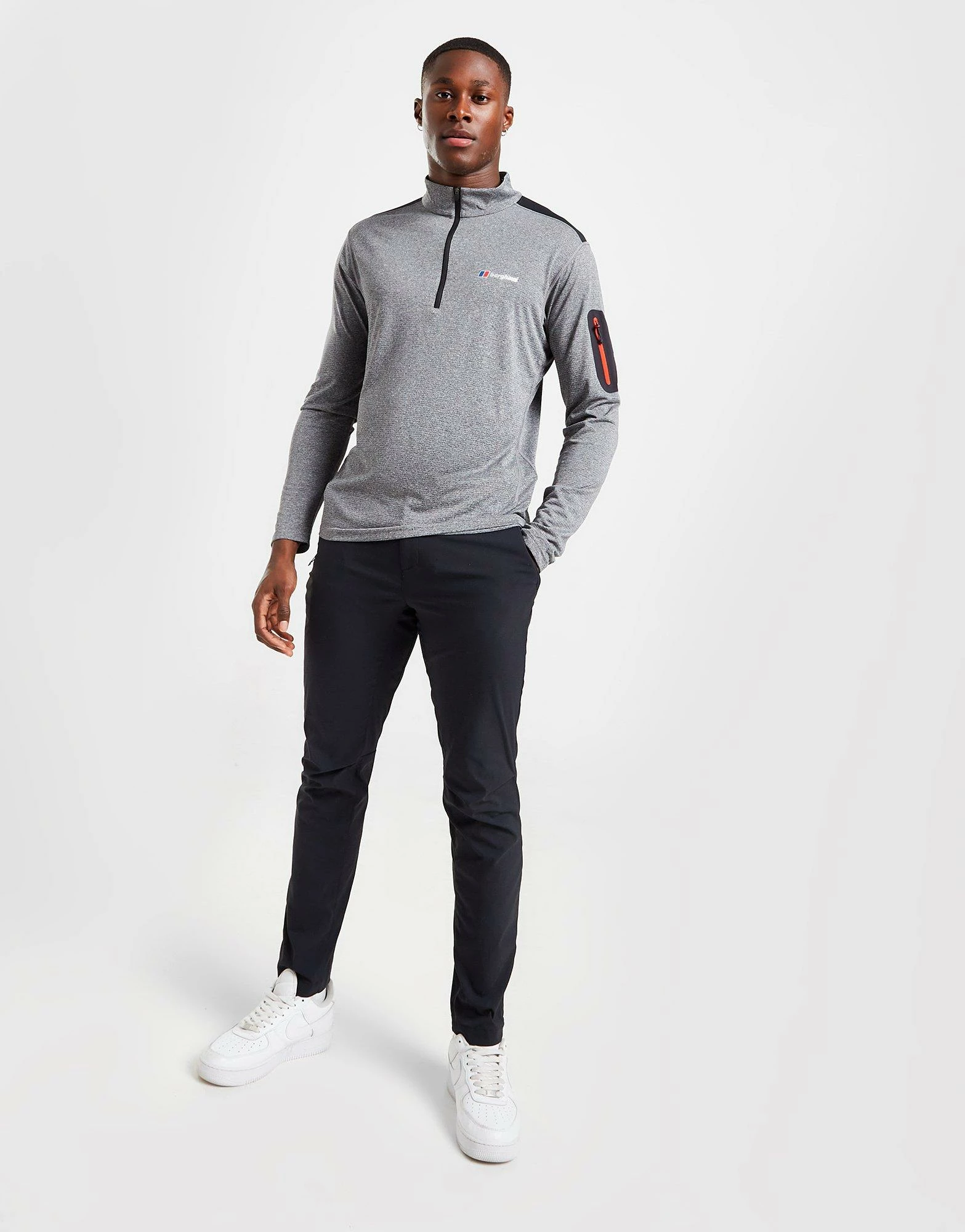 Berghaus Explorer 1/4 Zip Long Sleeve Top Grå 8 Berghaus Explorer 1/4 Zip Long Sleeve Top Grå - Billede 6