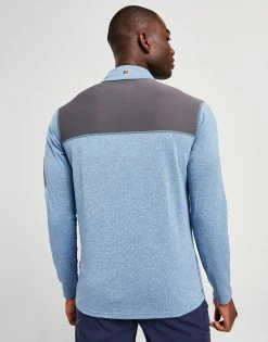Berghaus Explorer 1/4 Zip Long Sleeve Top Blå -Herretoj Salg jd 551905 d
