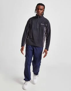 Berghaus Hartsop 1/2 Zip Fleece Sort -Herretoj Salg jd 551924 d