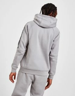 Emporio Armani EA7 Tape Overhead Hoodie Grå -Herretoj Salg jd 551962 c