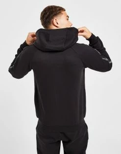 Emporio Armani EA7 Tape Full Zip Hoodie Sort -Herretoj Salg jd 551975 c