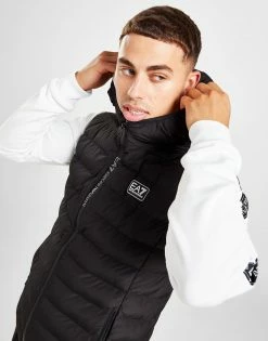 Emporio Armani EA7 Hooded Gilet Sort